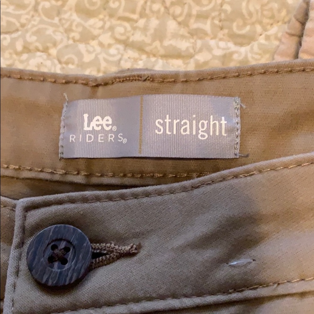 Lee Riders Straight Leg Twill Slacks - Picture 2 of 3
